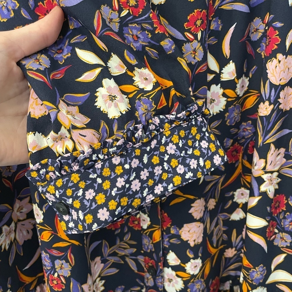 Draper James Loretta Shirtdress In Painterly Floral - Picture 4 of 11